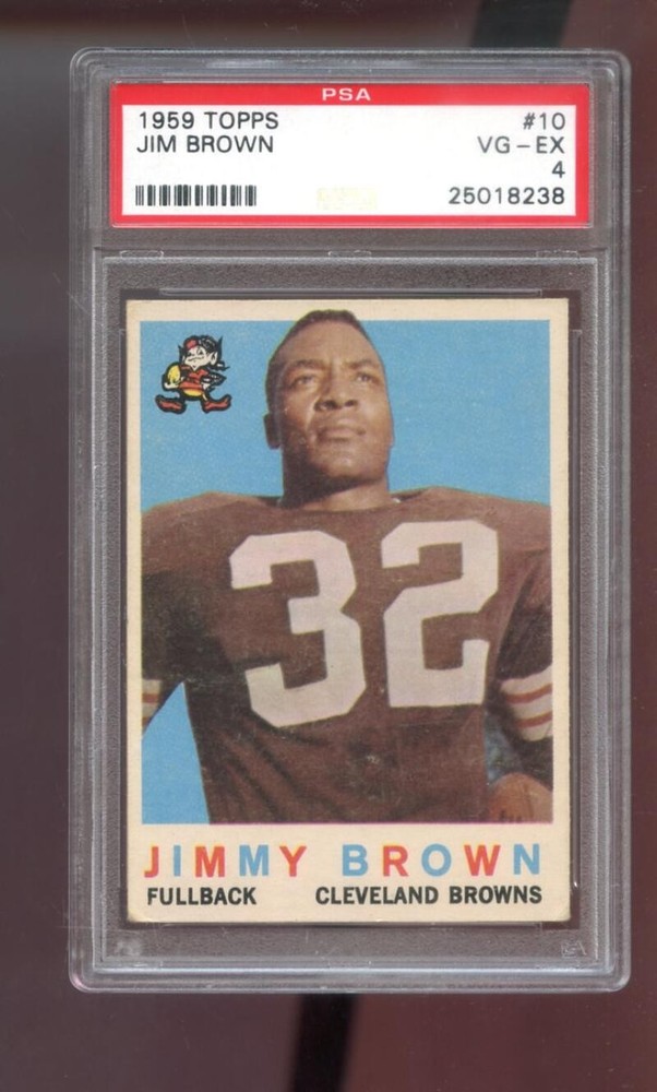 1959 Topps #10 Jimmy Brown Jim Brown PSA 4 Graded Football Card Cleveland Browns