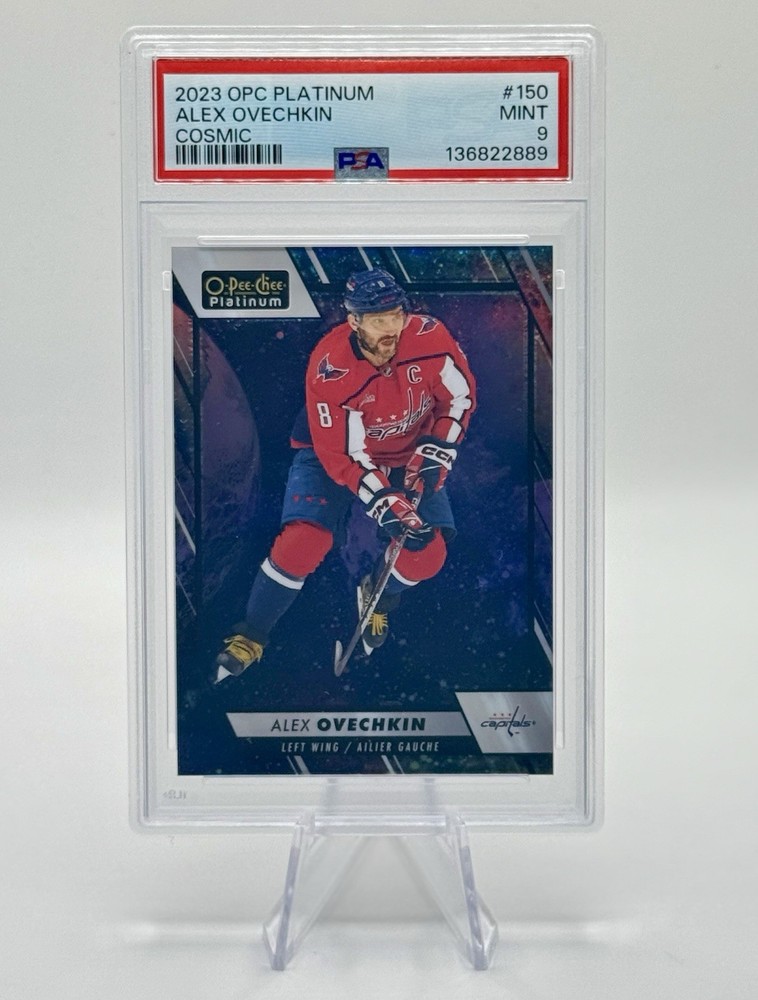 2023-24 O-Pee-Chee Platinum Alex Ovechkin Cosmic /65 PSA 9 #150