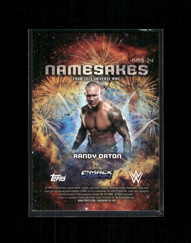 2025 Topps Universe WWE Randy Orton #NMS-24 Namesakes view 2