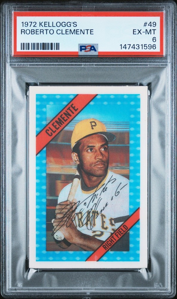 1972 Kellogg's 3-D Super Stars - Roberto Clemente #49 PSA 6!!