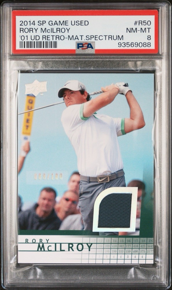 2014 SP Game Used Edition - Retro Rookies Rory McIlroy #R50 Spectrum /100