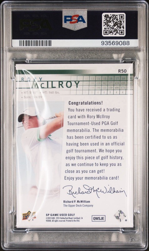 2014 SP Game Used Edition - Retro Rookies Rory McIlroy #R50 Spectrum /100 view 2