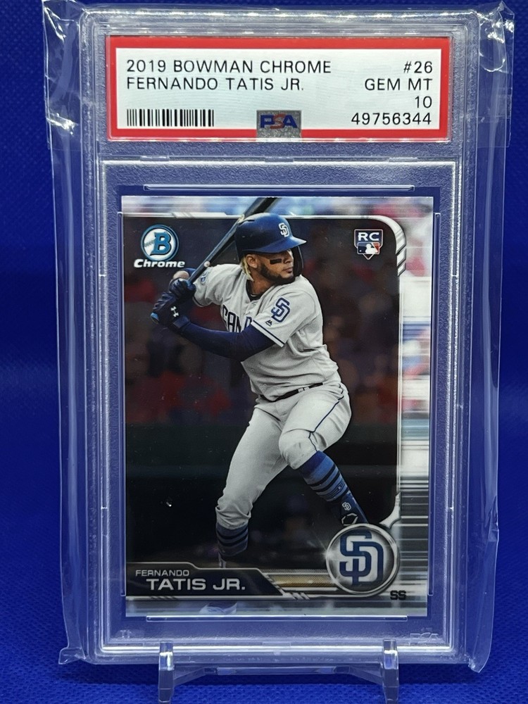 2019 Bowman Chrome Fernando Tatis Jr. RC Rookie #26 Padres PSA 10 GEM MINT
