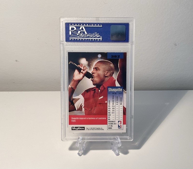 Shaquille O'Neal - 1992 SkyBox #382 Rookie RC PSA 9 🌟 Orlando Magic 🪄 🏀 view 2