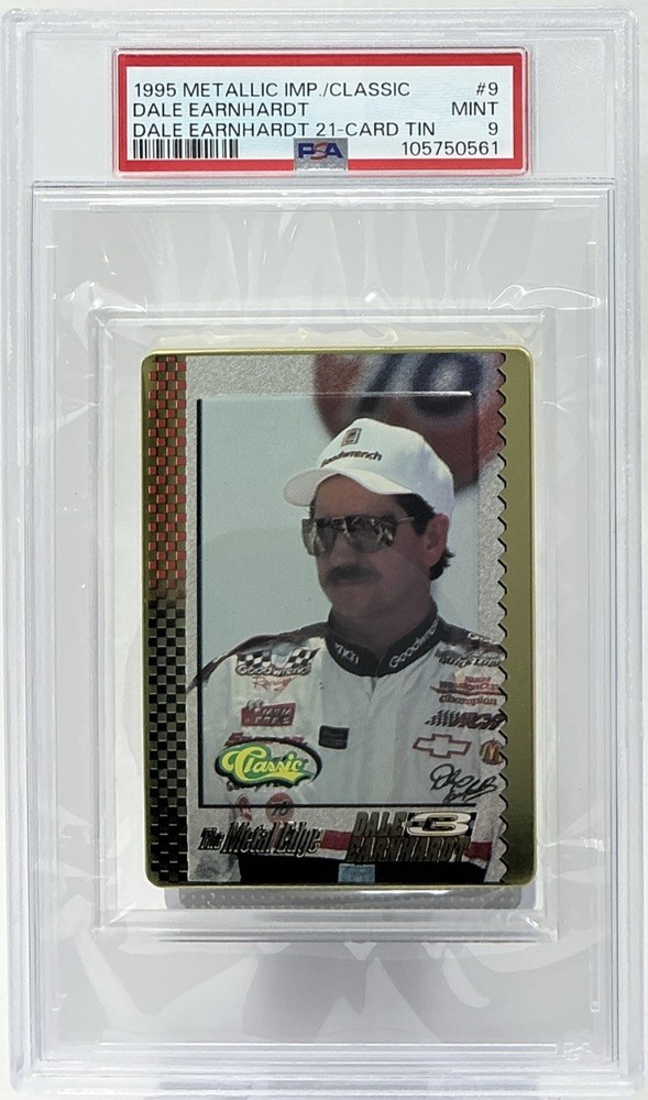 Dale Earnhardt PSA 9- 1995 Classic Metal Edge “Pocono” -Intimidator, Childress