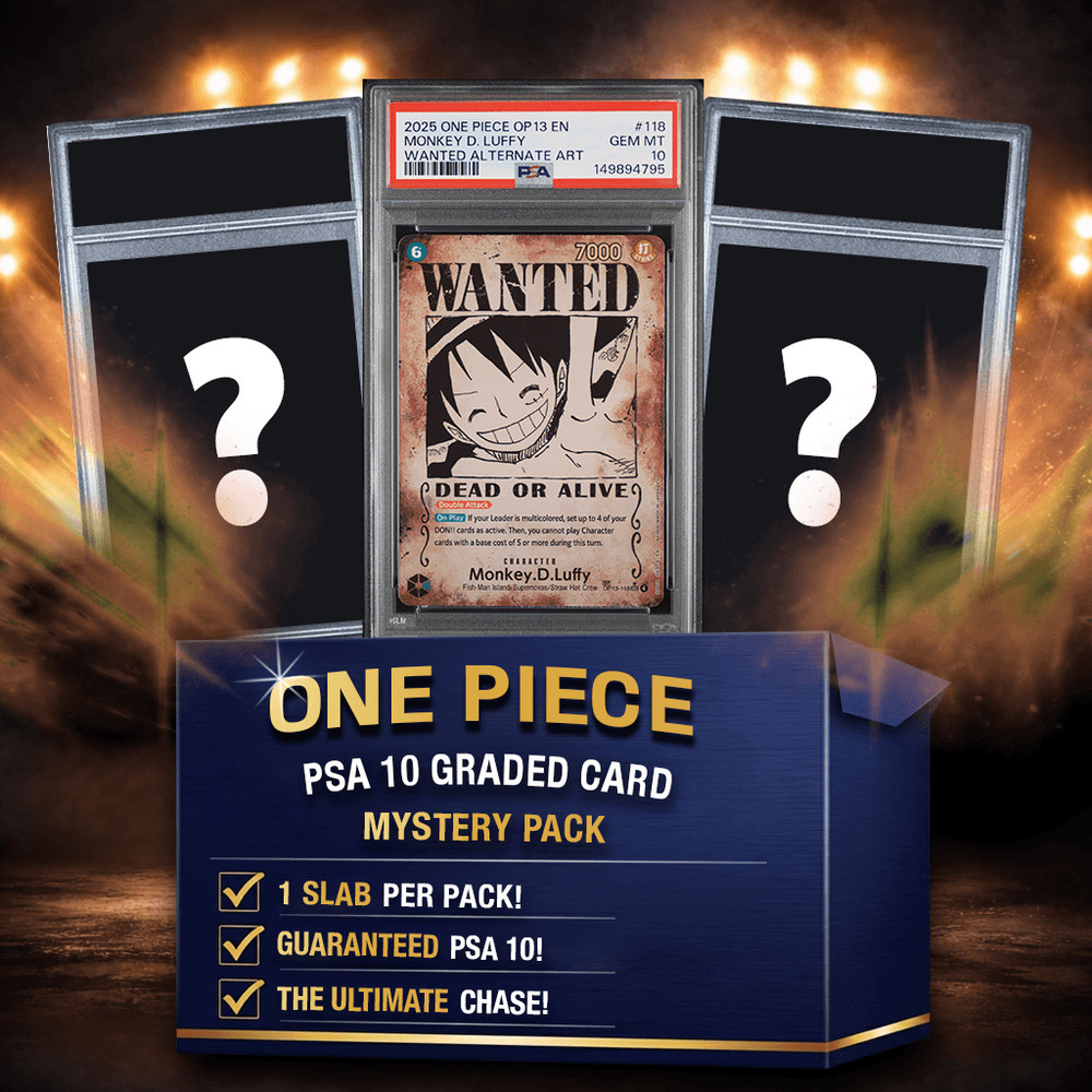 One Piece PSA 10 Graded Anime Card Mystery Box