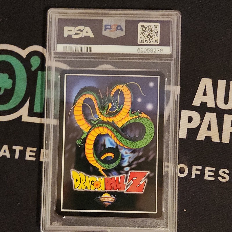 Score 2001 Dragon Ball Z Cell Saga-Foil #17 Blue Backflip PSA 8 Foil view 2