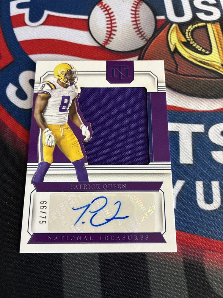 2024 NATIONAL TREASURES PATRICK QUEEN AUTO RELIC /75- LSU
