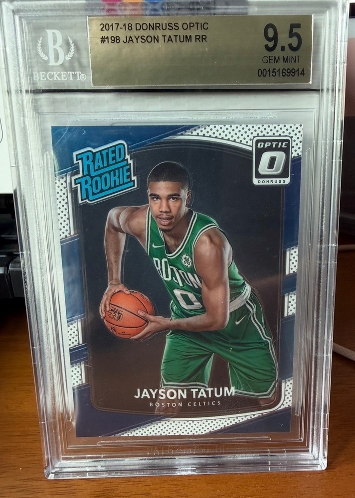 2017-18 Panini Donruss Optic - Rated Rookie Jayson Tatum #198 (RC) view 1