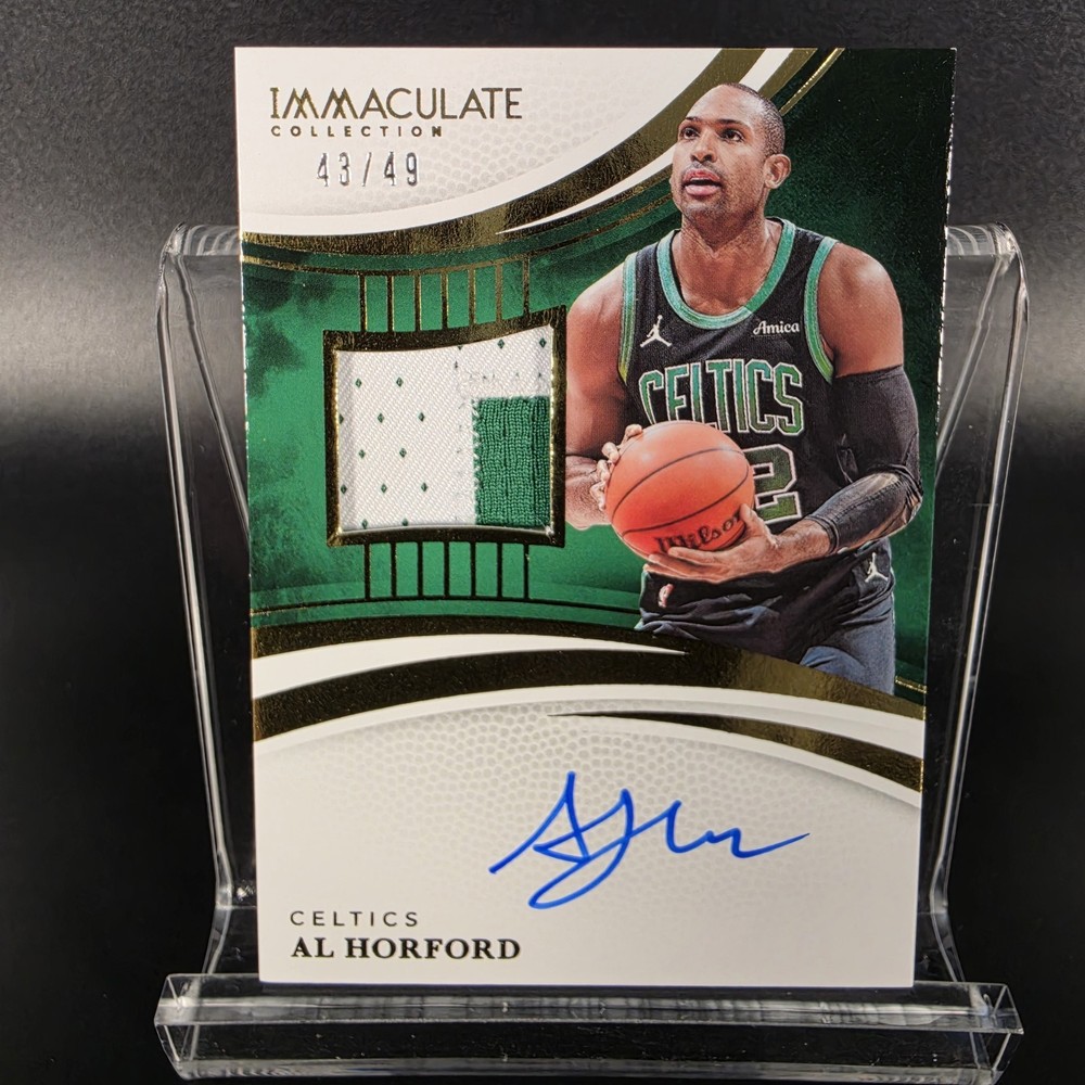 Al Horford 2024-25 Panini Immaculate Game Used Patch Auto 43/49