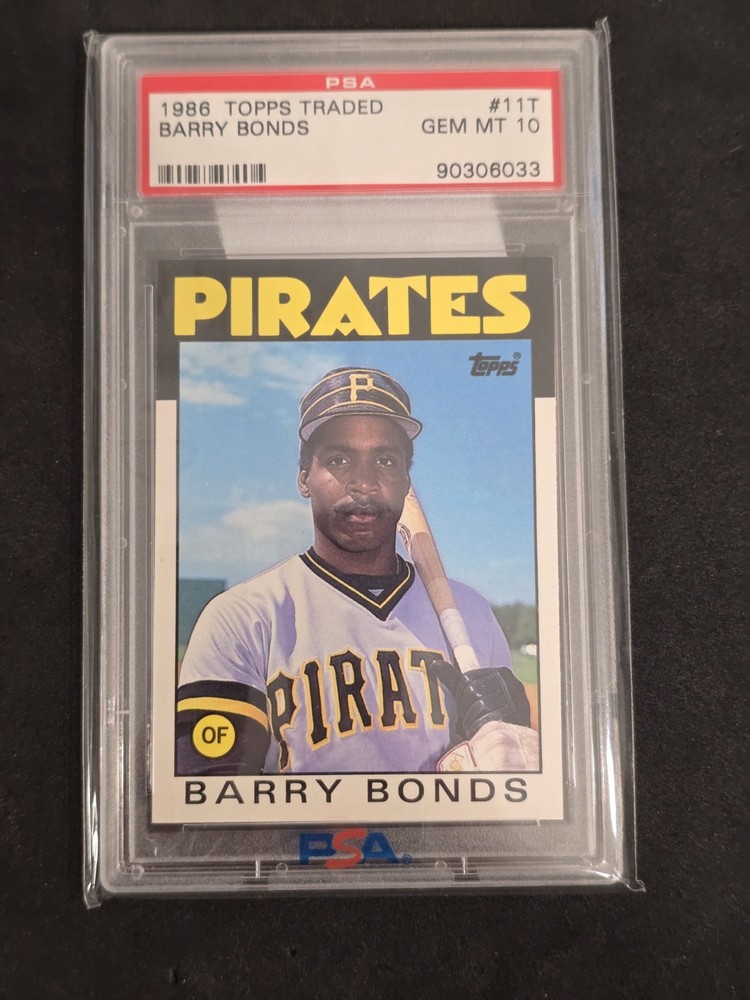 1986 Topps Traded PSA 10 Barry Bonds #11T Rookie RC 033
