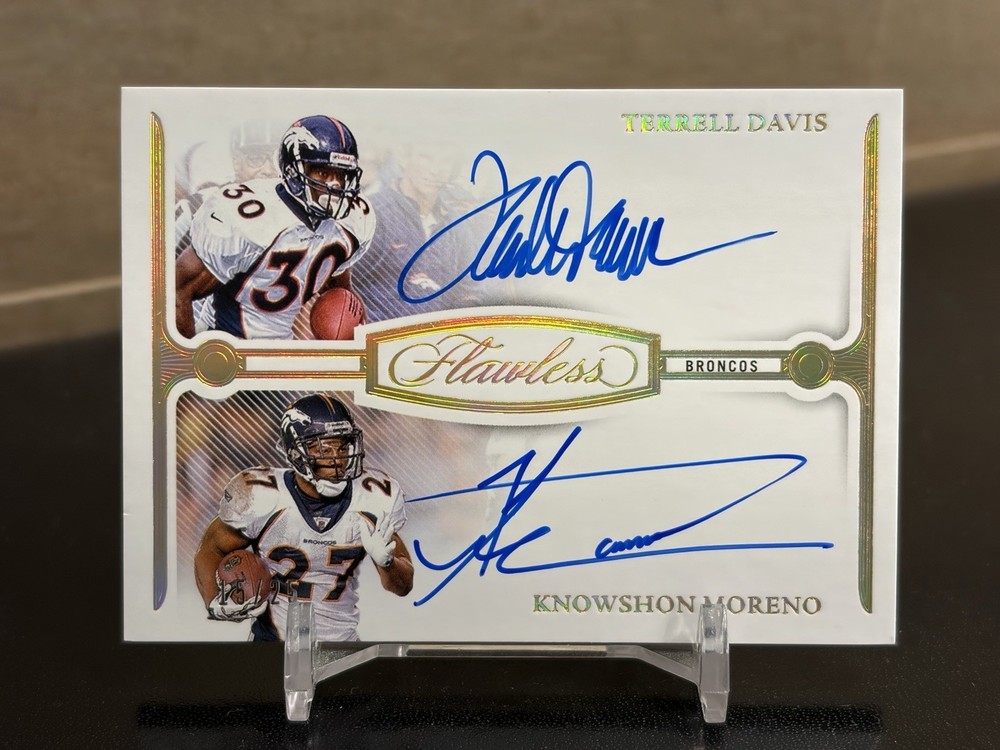 2025 Panini Flawless Terrell Davis Knowshon Moreno Flawless Dual Auto /25