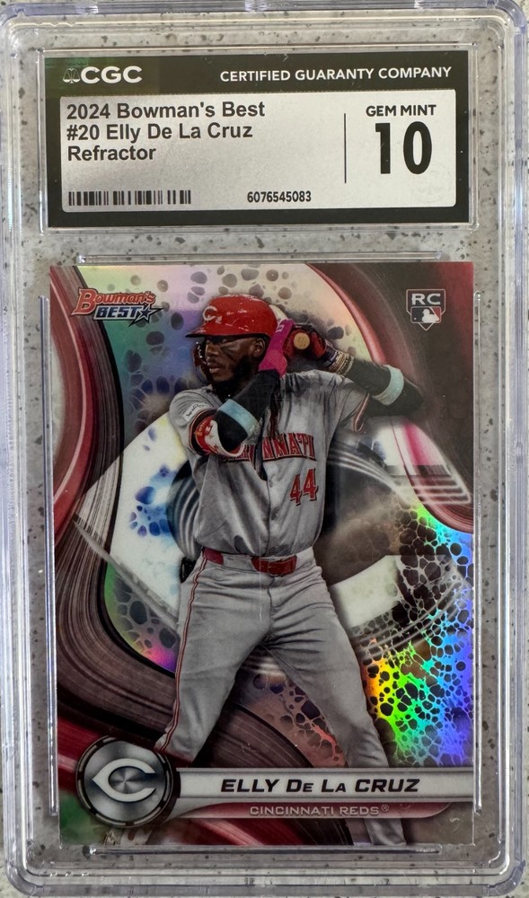 2024 Bowman’s Best #20 Elly De La Cruz Rookie Refractor 🔥CGC Gem Mint 10🔥