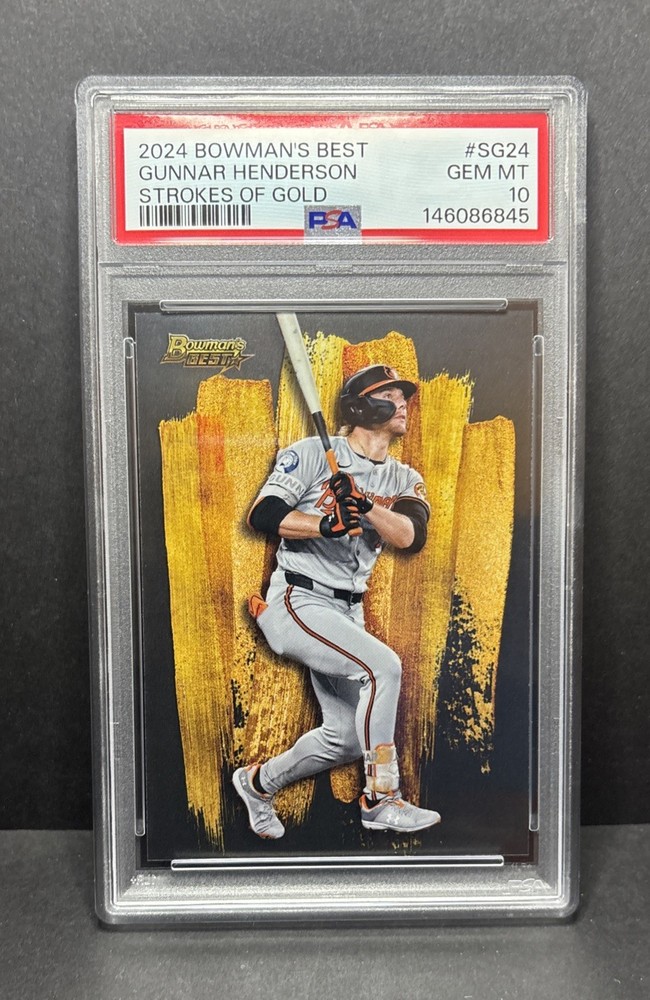 2024 Bowman's Best Gunnar Henderson #SG-24 Strokes of Gold PSA 10