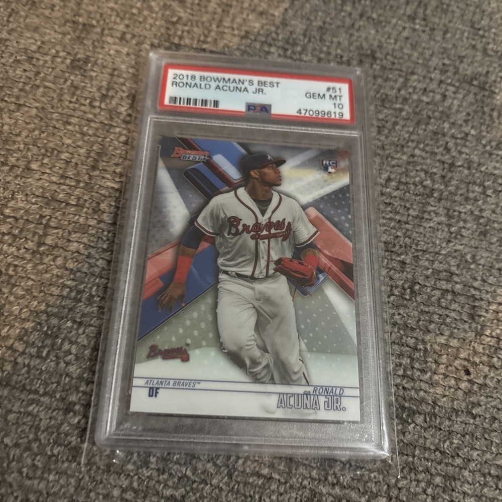 Ronald Acuna Jr. 2018 Bowman's Best #51 Rookie RC PSA 10