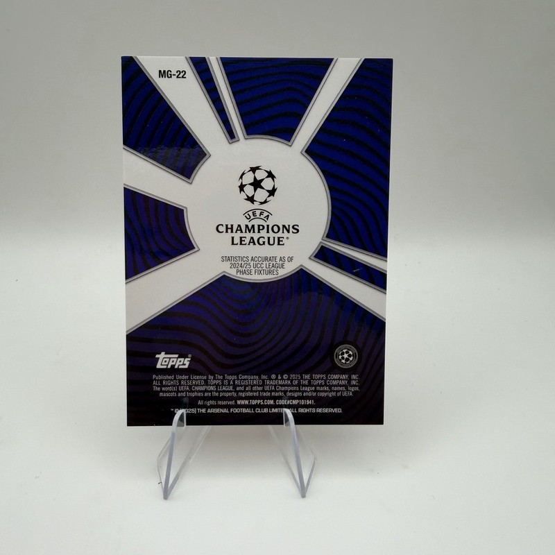 2024-25 Topps Merlin Club Competitions - Merlin's Gamers Bukayo Saka /25 SSP view 2