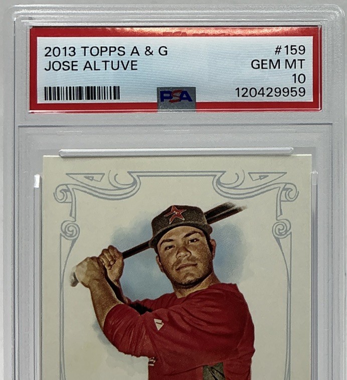 Jose Altuve PSA 10 - 2013 Topps Allen & Ginter Portrait - Small Frame, Big Bat view 2