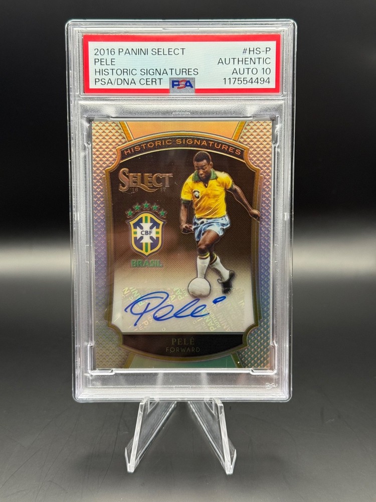 2016 PANINI SELECT HISTORIC SIGNATURES SILVER PELE /35 PSA AUTHENTIC AUTO PSA 10