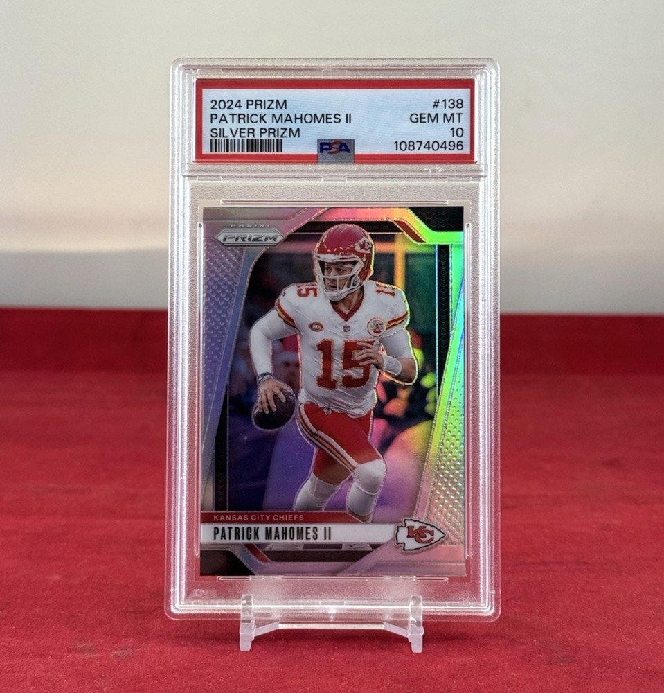2024 Panini Patrick Mahomes II #138 KC Chiefs Silver Prizm PSA 10