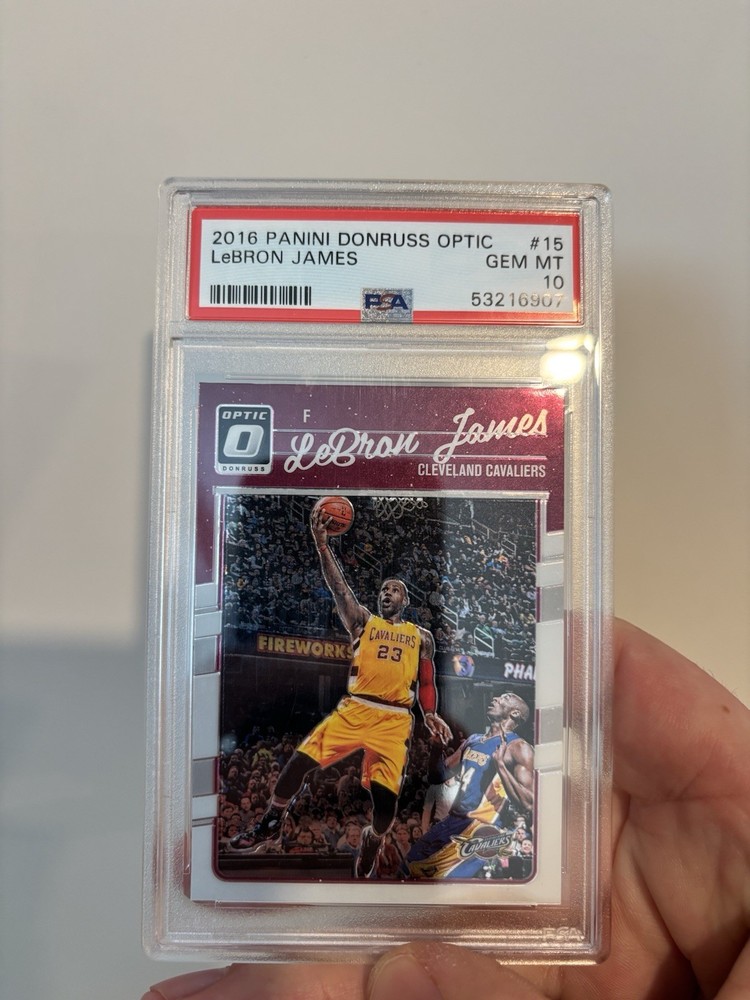🏀 2016 Panini Donruss Optic LeBron James #15 PSA 10 GEM MINT – Cavs 🔥