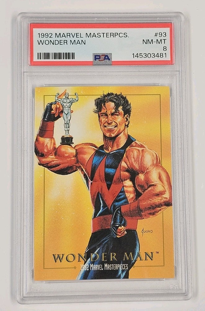 1992 Skybox Marvel Masterpieces - #93 Wonder Man - PSA 8 NM-MT