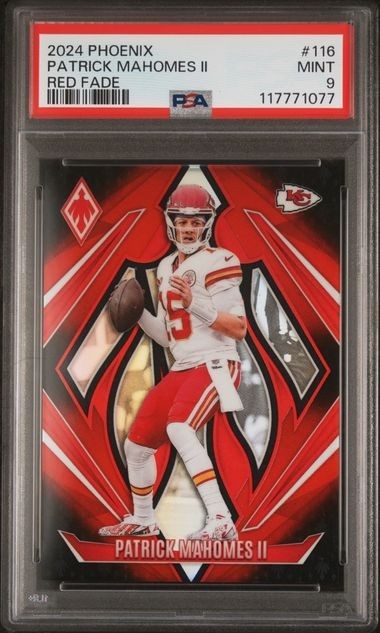 2024 PANINI PHOENIX #116 PATRICK MAHOMES II RED FADE 211/299 PSA MINT 9