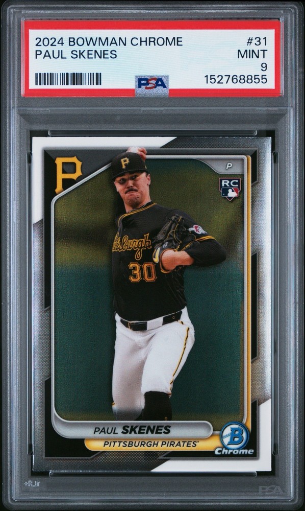 2024 Bowman Chrome - Paul Skenes #31 (RC) - PSA 9
