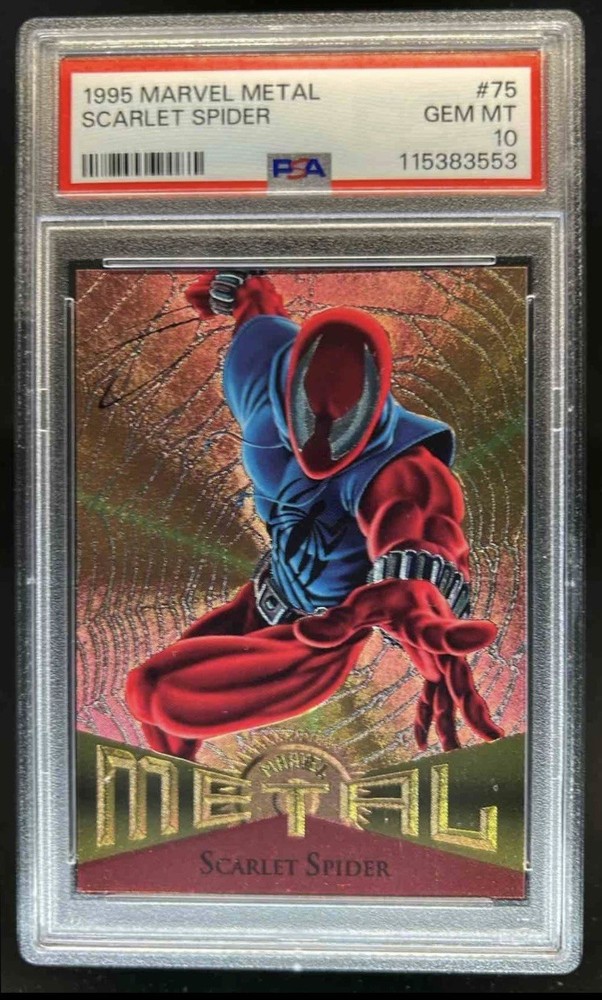 1995 Fleer Metal Marvel Scarlet Spider #75 PSA 10
