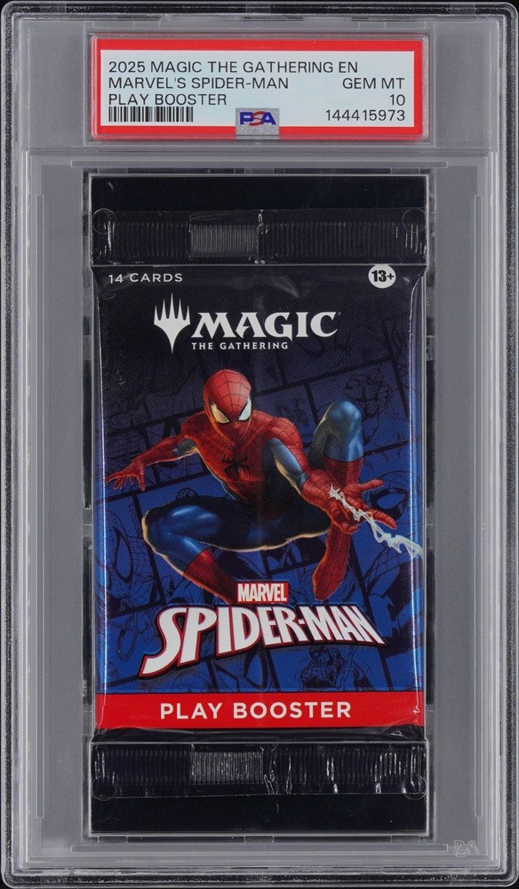 2025 Magic The Gathering Spider-Man MARVEL Play Booster GRADED PSA 10 GEM MINT