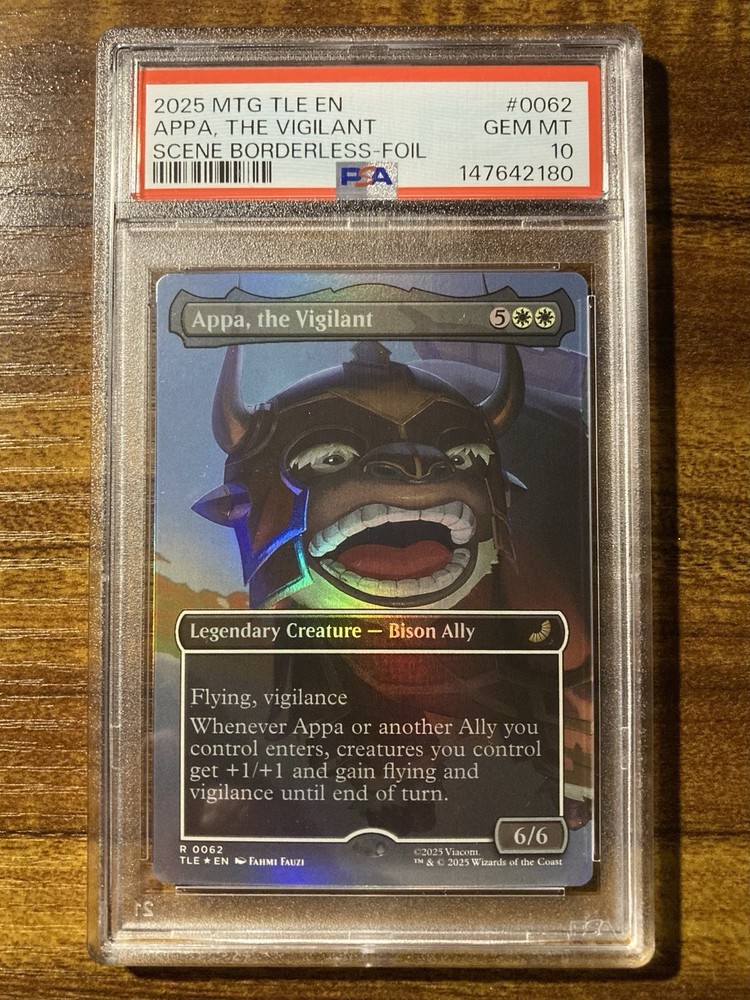 MTG✨APPA, THE VIGILANT Borderless/Scene FOIL✨TLE Avatar: Eternal PSA 10 RARE