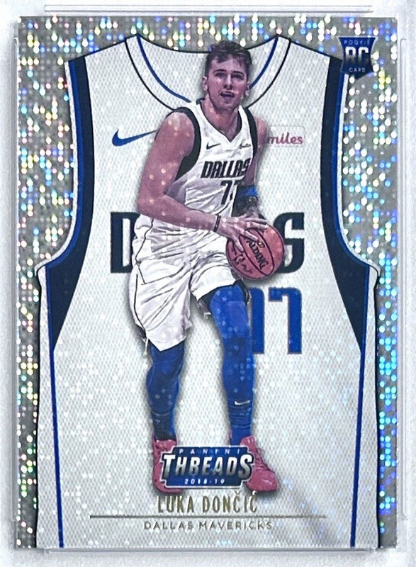 2018-19 Threads Luka Doncic PSA 9 Mint Rookies Association Dazzle SP RC #101 NBA view 2