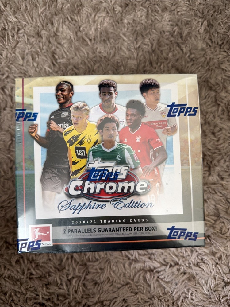 2020-21 Topps Chrome Bundesliga Soccer Factory Sealed Sapphire Box