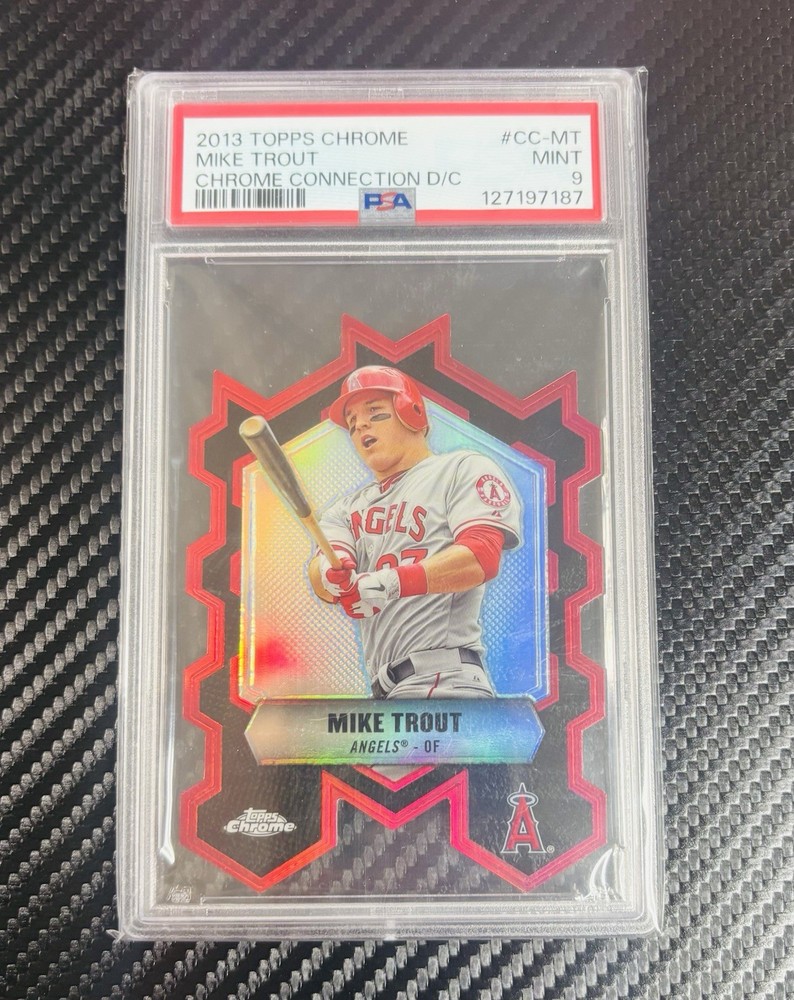 2013 Topps Chrome - Chrome Connections Chrome Die-Cuts Mike Trout #CC-MT PSA 9