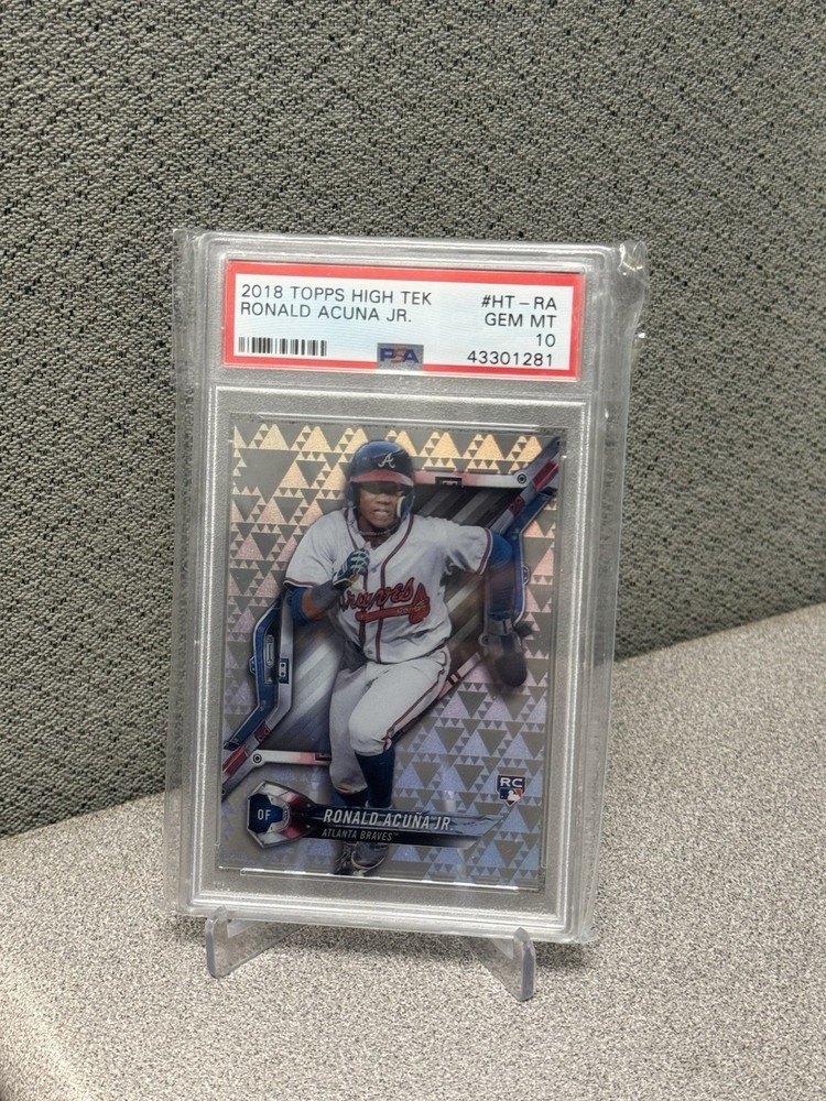 2018 Topps High Tek Ronald Acuna Jr Rookie PSA 10 #HT-RA