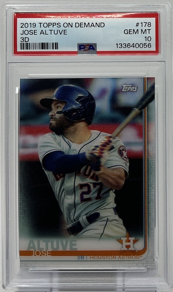 Jose Altuve PSA 10-2019 Topps On Demand In 3D -Astros, El Pequeño Gigante, Heart