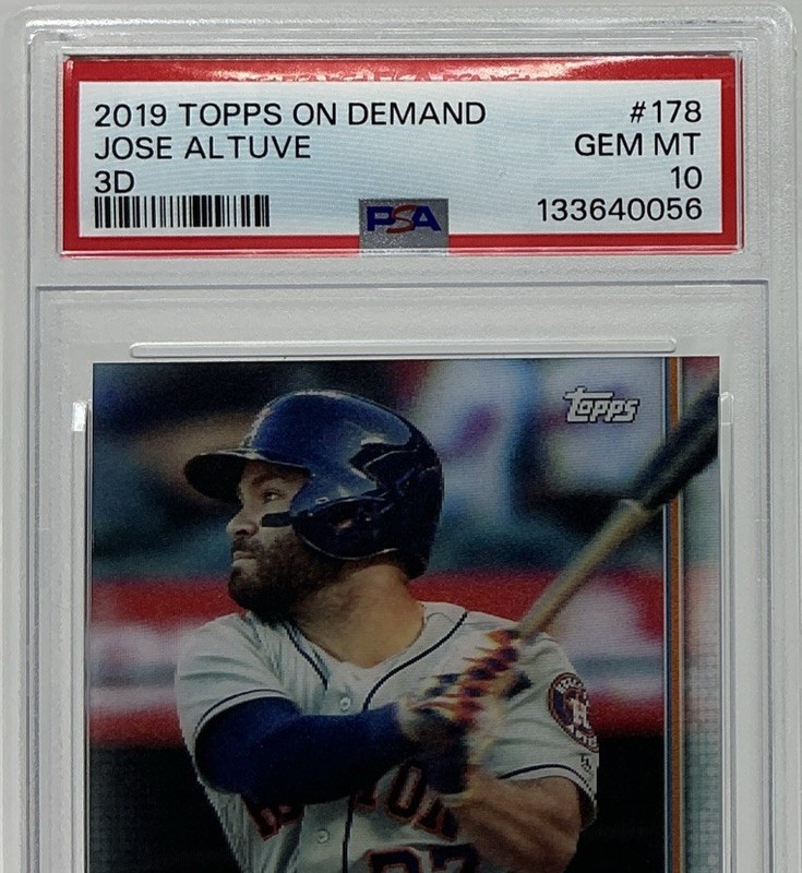 Jose Altuve PSA 10-2019 Topps On Demand In 3D -Astros, El Pequeño Gigante, Heart view 2