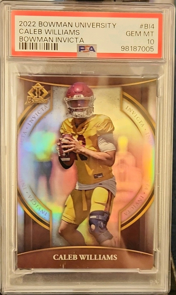 Topps 2022 Bowman Invicta Caleb Williams #BI-4 USC Rookie PSA 10 Gem Mint