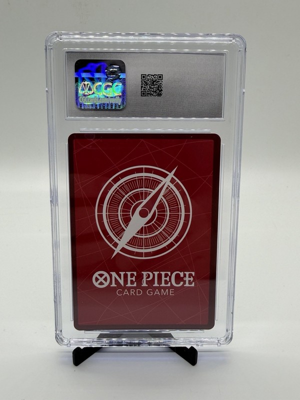 2025 One Piece ST22 English Ace & Newgate #001 Black & White Alt Art CGC Gem 10 view 2
