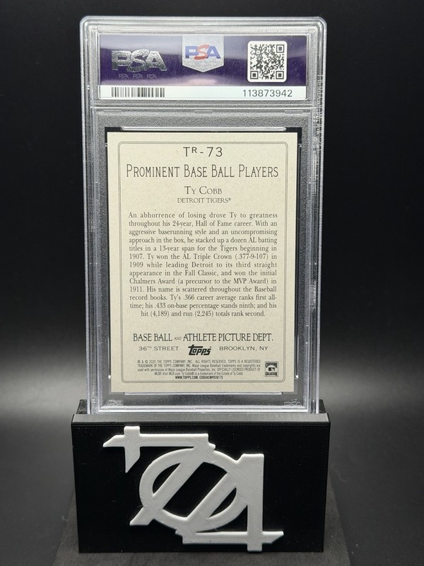 2020 Topps - Turkey Red 2020 Series 2 Ty Cobb #TR-73 PSA 10 view 2