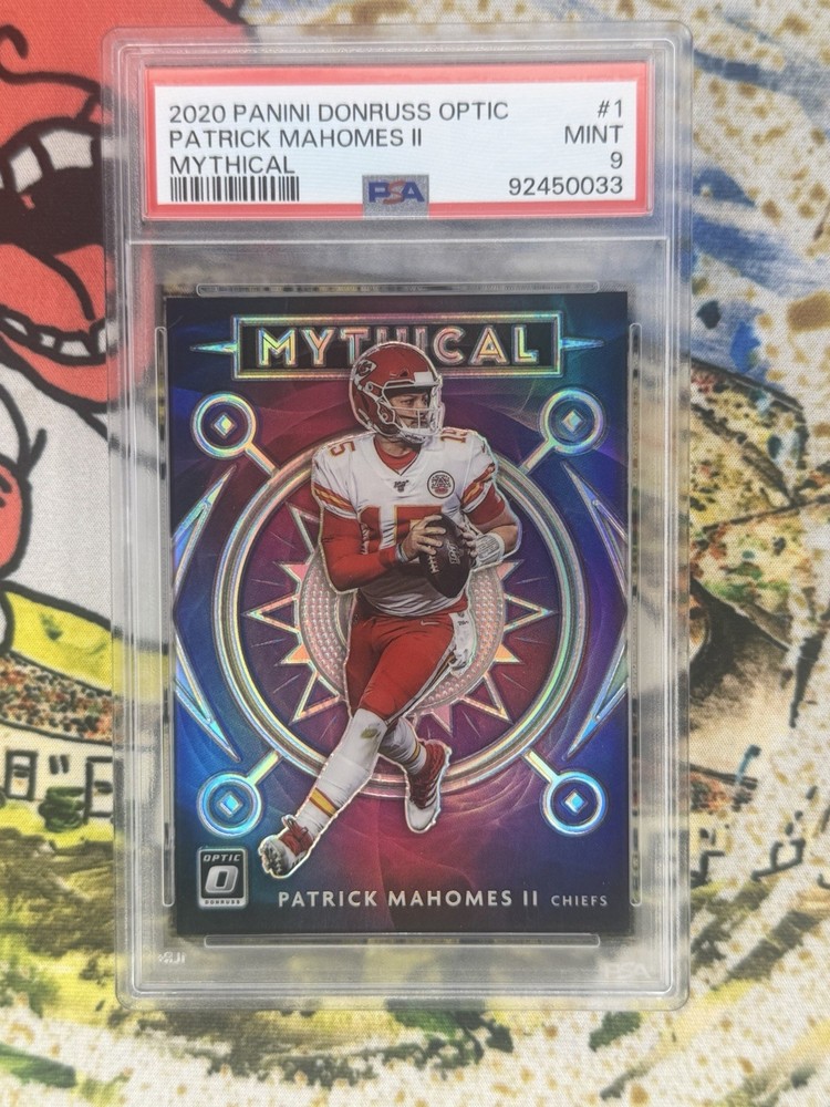 2020 PANINI DONRUSS OPTIC MYTHICAL #1 PATRICK MAHOMES II PSA 9