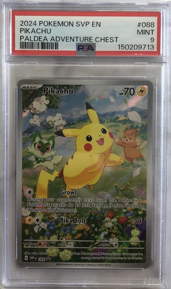 Pikachu 088 Pokemon Scarlett & Violet Promo Holo PSA 9