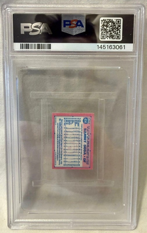 Sammy Sosa **PSA 10** GEM MINT 1991 Topps Micro #414 Pop 1 view 2