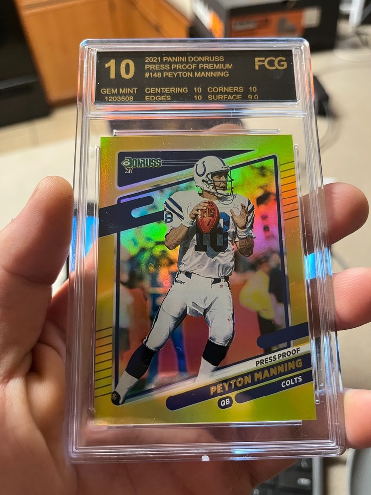 Peyton Manning PSA 10 Press Proof Premium 2021 Panini Donruss GEM MINT