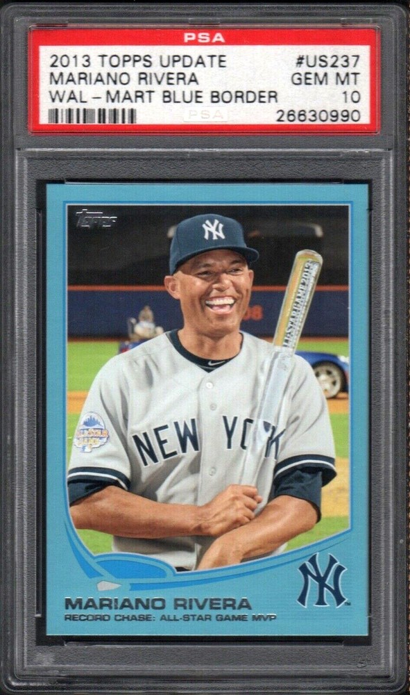 2013 Topps Update #US237 MARIANO RIVERA HOF Wall-Mart Blue PSA 10 GEM MINT