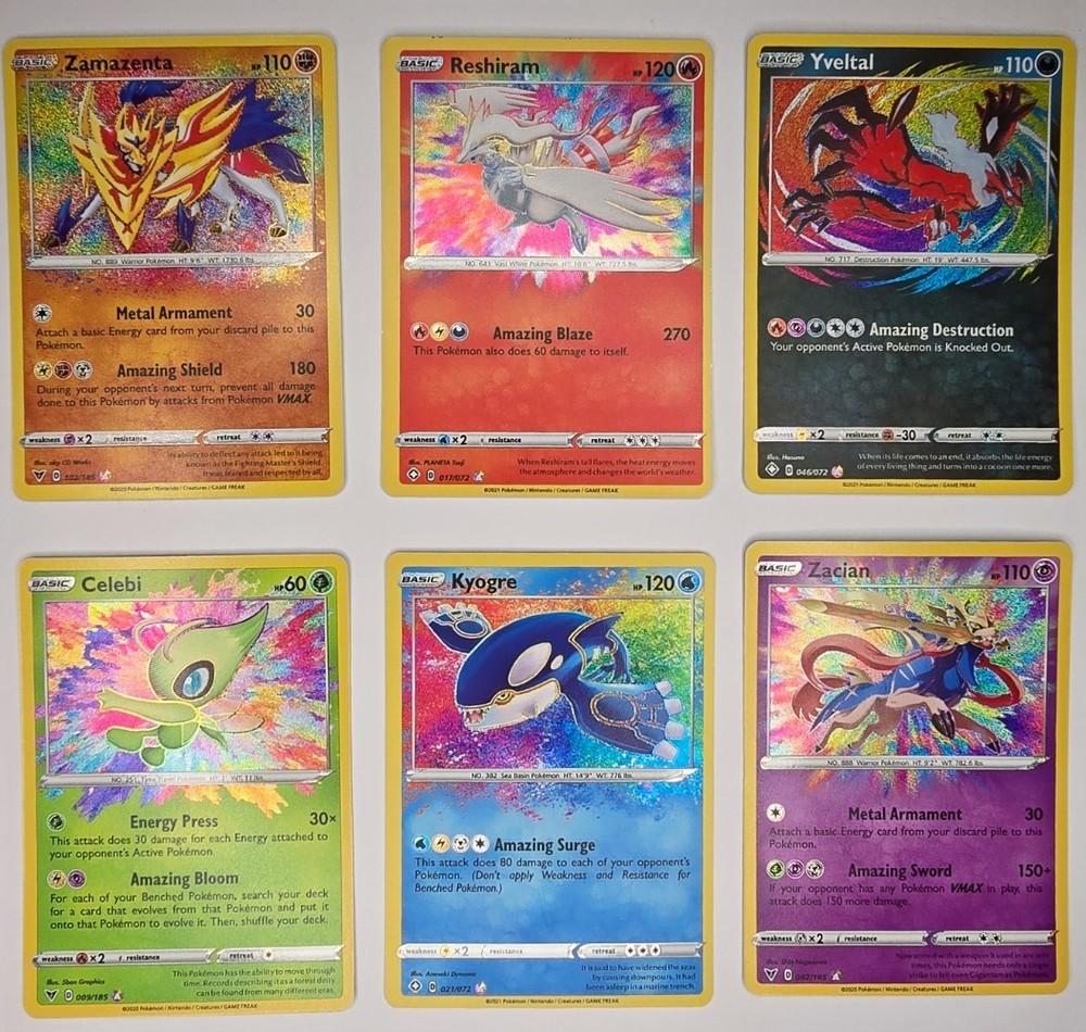 Pokemon Amazing Rare Vivid Voltage & Shining Fates NM Pick a card