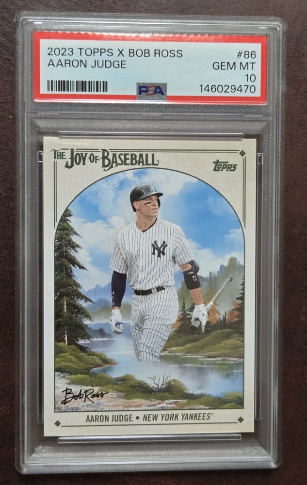2023 Topps X Bob Ross Joy of Baseball Aaron Judge #86 Yankees PSA 10