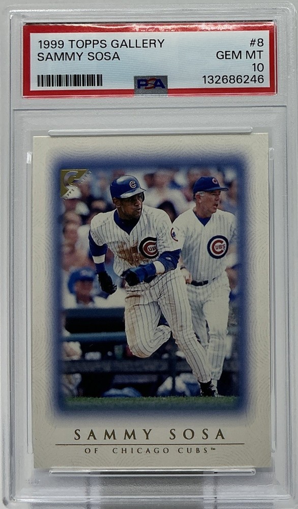 Sammy Sosa PSA 10- 1999 Topps Gallery Portrait - Cubs, “Great Home Run Chase’