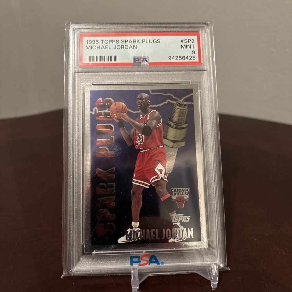 1995 Topps Spark Plugs Michael Jordan PSA 9
