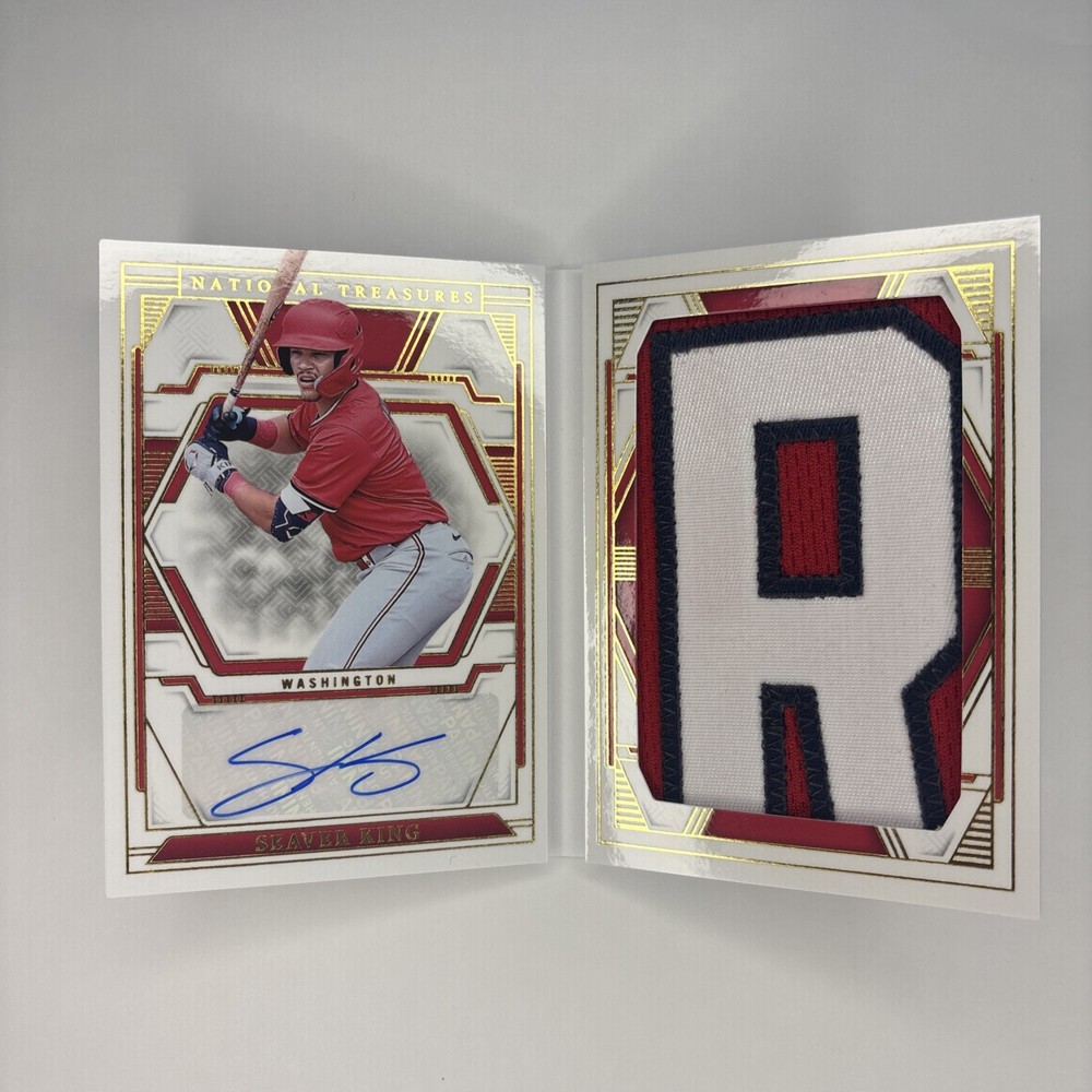 Seaver King - 2025 Panini National Treasures Booklet - Patch & Auto /35