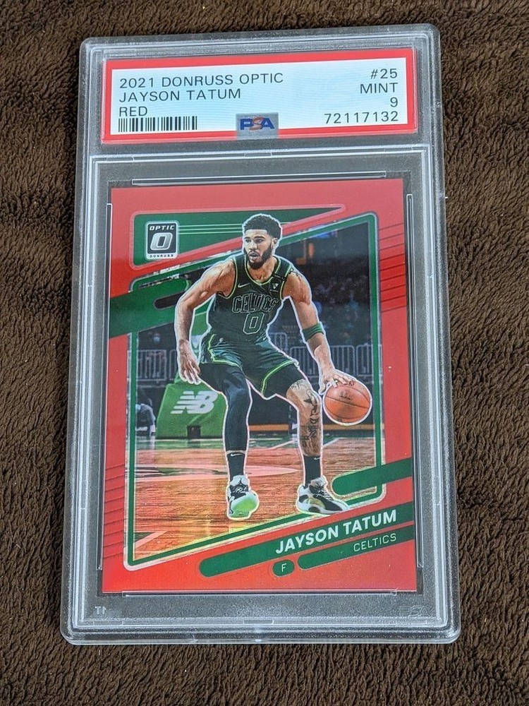 2021 OPTIC RED /99 PSA 9 JAYSON TATUM CELTICS